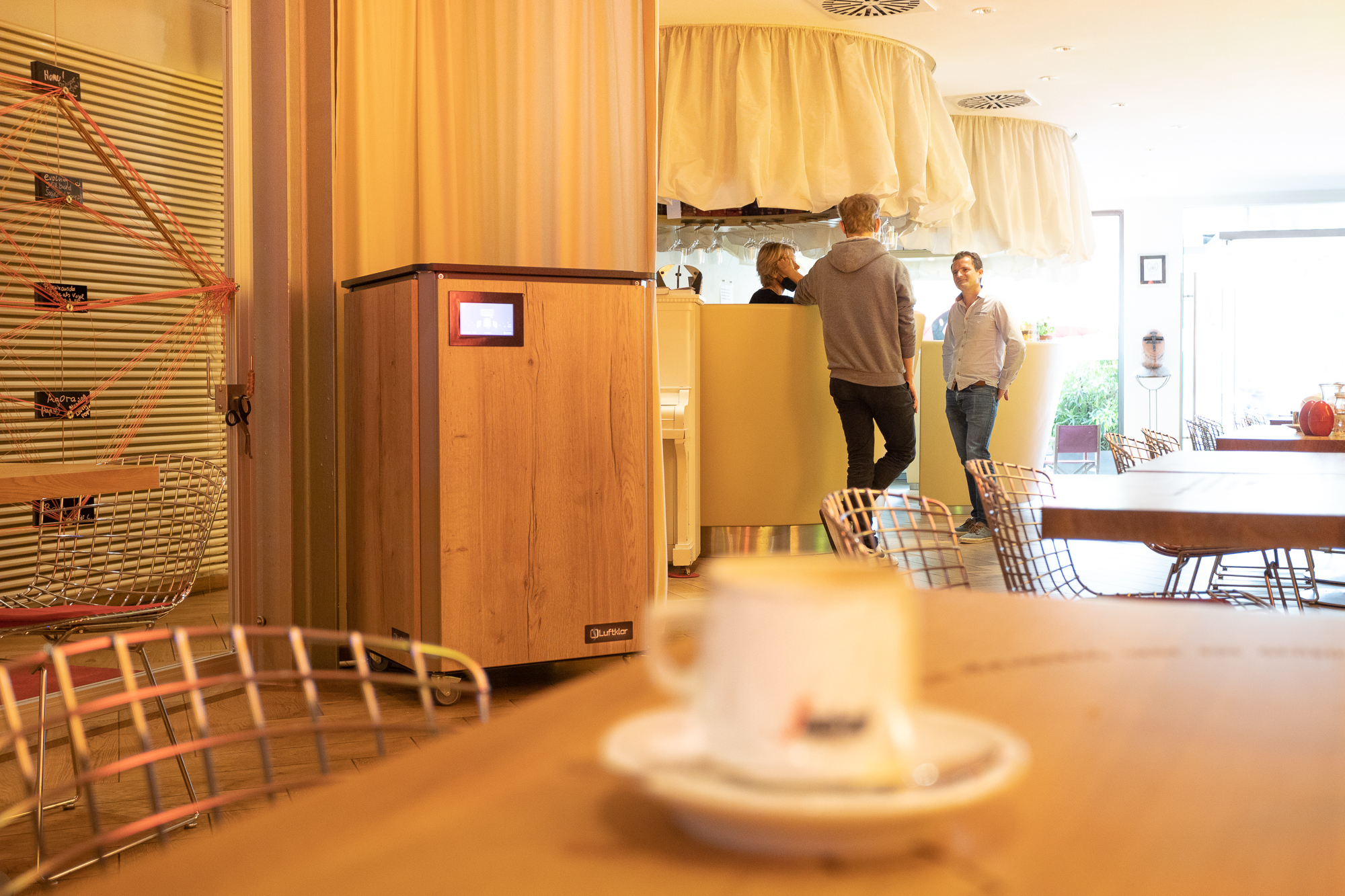 Luftklar air purifier in the Hotel Drei Raben in Nuremberg 